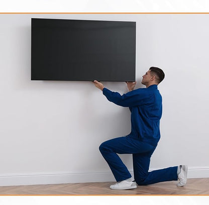 Ultra Slim Tilt TV Wall Mount Bracket for Samsung QET 75" Class 4K UHD Commercial LED Display - QE75T - Low Profile 1.7" from Wall, 12° Tilt Angle, Easy Install