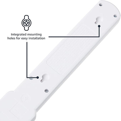 Amazon Basics Surge Protector Power Strip, 6-Outlet with 200J Protection, 2ft Extension Cord, Rectangle, White (20 Pack)