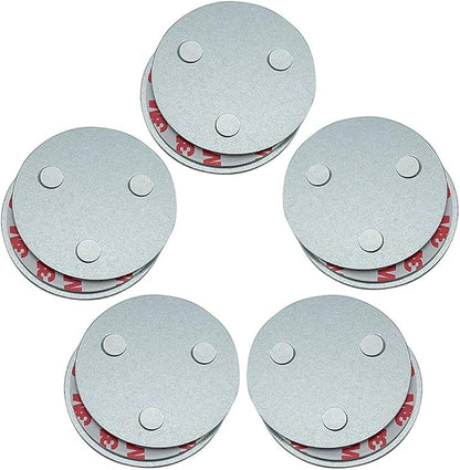 cakuuma Magnetic Smoke Detector Installation Tool,Quick and Easy Fastening Ceiling Mounted Kit for Smoke Alarm,No Need Drill 10 Seconds Install Smoke Sensors (5pcs) cakuuma