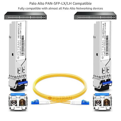 OPSTRAN 1000BASE-LX/LH SFP Optical Transceiver Module Compatible with Palo Alto Networks PAN-SFP-LX/LH 1310nm 20km DDM Duplex LC SMF