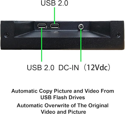 VSDISPLAY 28'' Advertising LCD Monitor 1920x360 IPS Stretched Bar Screen Outdoor High Brightness Support USB Input Auto Copy Autoplay for Supermarket Exhibition Store Advertisement Display