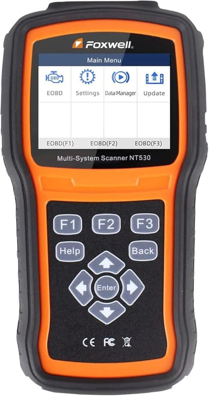 FOXWELL NT530 for Kia and Hyundai - All Systems, All Maintenance Service - Bidirectional Diagnostic Scan Tool OBD2 Scanner Automotive Code Reader ABS Bleed SRS Airbag SAS TPMS TPS EPB Oil Reset CKP
