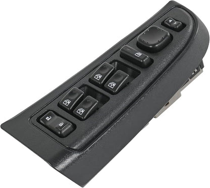 DICMIC Front Driver Side Master Power Window Switch and Door Lock & Black Bezel Assembly Compatible with 2003-2007 Chevrolet, GMC, Cadillac Select Model Replace# 15883323, 901-075, DWS-220