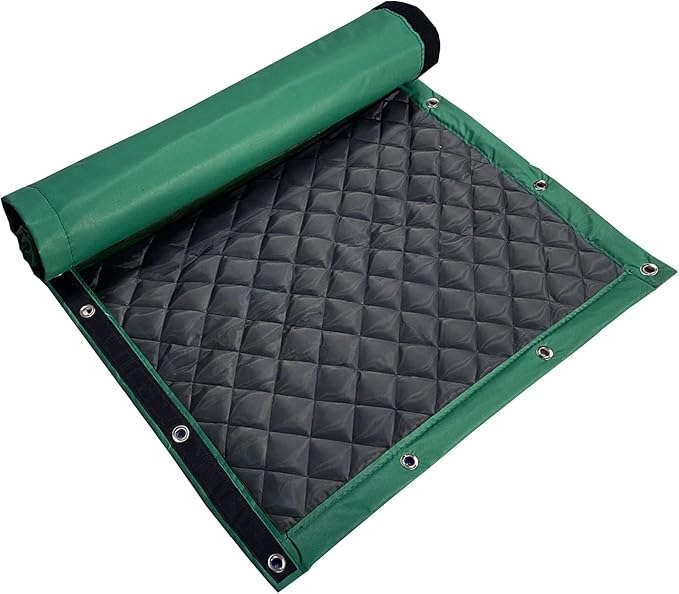 LTCANOPY Sound Barrier Temporary Construction Traffic Industrial Sports Pitches Outdoor Noise Control Sound Blocking Reducing Cancelling Soundproof Screen Blankets 39.3”x78.7-1 Pack-(Green)