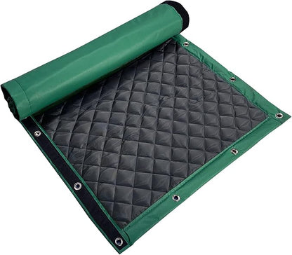 LTCANOPY Sound Barrier Temporary Construction Traffic Industrial Sports Pitches Outdoor Noise Control Sound Blocking Reducing Cancelling Soundproof Screen Blankets 39.3”x78.7-1 Pack-(Green)