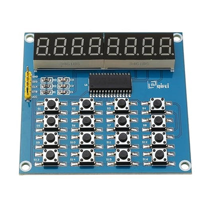 2PCS TM1638 LED Display 8Bit Digital Tube Module 16 Keys 3-Wire Control Keyboard for Arduino DIY