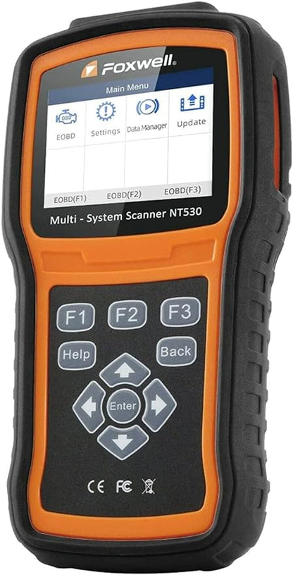 FOXWELL NT530 for Honda Acura - All Systems, All Maintenance Service - Bidirectional Diagnostic Scan Tool OBD2 Scanner Automotive Code Reader ABS Bleed SRS Airbag SAS TPMS TPS EPB Oil Reset CKP