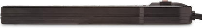 Amazon Basics Surge Protector Power Strip, 6-Outlet, 790 Joules, LED Indicator, 6ft Extension Cord, 10-Pack , Black