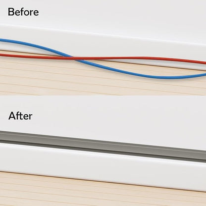 Rubber Bond TV Cord Hider Cable Protector - Strong Self Adhesive Wall Cord Cover Cable Hider - Low Profile Cable Management Wall Cord Concealer Cable Raceway