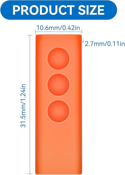 Protective Silicone Sleeve Cover for SimpliSafe KeyFob - Arm and Disarm Remotely, Flexible Case for SimpliSafe Home Security System KeyFob - Latest Gen (Orange)