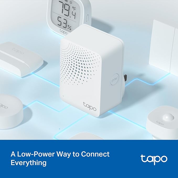 Tapo Door Sensor Starter KIT, Matter Compatible, 3X Smart Door Window Contact Sensor and 1x Smart Hub with Built-in Chime, Smart Automation, Real-Time Notification, T31 KIT