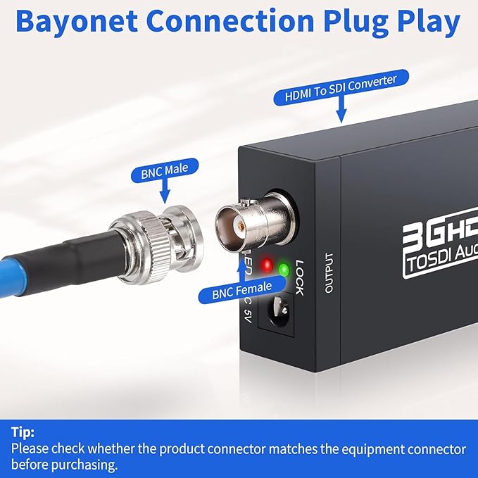 Superbat SDI Cable BNC Cable 3G/6G/12G HD-SDI Cable (Belden 1694A，2ft Supports HD-SDI/3G-SDI/4K/8K Camera SDI Video Cable Precision Video Cable (2Pcs)