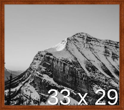 Frame It Easy 33 x 29 Russet Wood Frame (Derby)