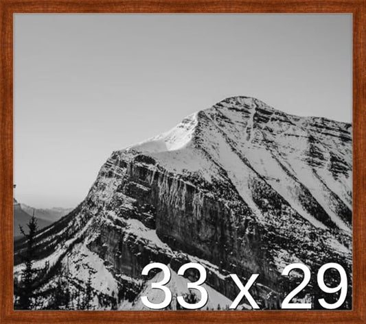 Frame It Easy 33 x 29 Russet Wood Frame (Derby)