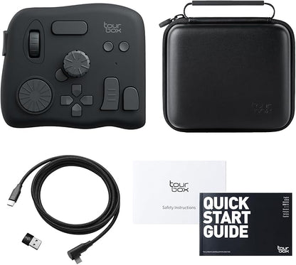 TourBox NEO - Customizable Editing Controller, Video Photo Color Grading Speed Editor, Mac/PC Intuitive Control Productivity for Adobe, Davinci and More, Programmable Keyboard Set with Cable and Bag
