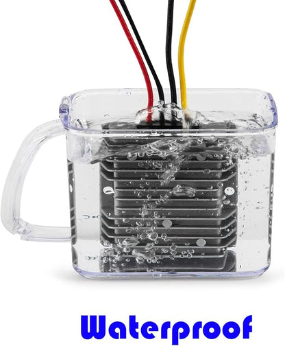 MGGi DC 12V-24V 15A 360W Voltage Booster, DC Boost Converter, Regulator Power Supply, Waterproof for Vehicle, Boat, Electric Bike