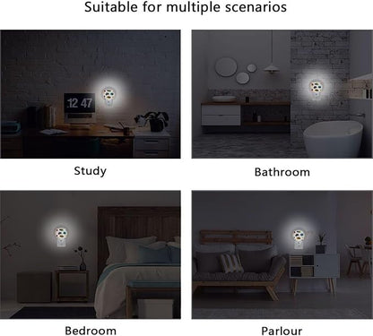 Pigsaly Led Night Light Fiery Paint Splashes Colorful Monster Trucks Night Light Plug in Wall Lamp Smart Dusk to Dawn Sensor Nightlight Led Lamp Energy Saving Lights Gift for Kids Room Bedroom Bathro