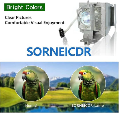SORNEICDR Replacement Projector Lamp Bulb BL-FP195B/MC.JN811.001/SP-LAMP-091/SP-LAMP-097/SP.78H01GC01/BL-FP195A/SP.71P01GC01 Compatible with OPTOMA/ACER/INFOCUS GT1080DARBEE, DWX1521, H6517ABD, IN220