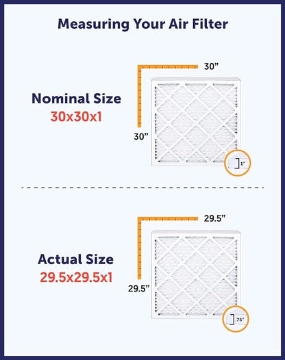 Filter King 38.5x23x1 Air Filter | 4-PACK | MERV 8 HVAC Pleated A/C Furnace Filters | MADE IN USA | Actual Size: 38.5 x 23 x .75"