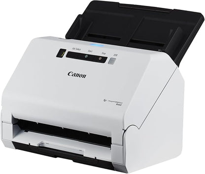 Canon imageFORMULA R40 - Office Document Scanner, Windows and Mac, Duplex Scanning, Easy Setup, Scans a Wide Variety of Documents, Scans to Cloud