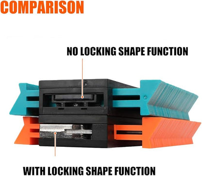 Saker Contour Gauge (5 Inch Lock) Profile Tool- Adjustable Lock-Precisely Copy Irregular Shape Duplicator -Irregular Welding Woodworking Tracing - Must Have Tool for DIY Handyman, Construction