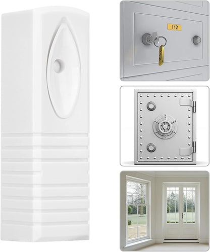 MUNEFE Wired Photoelectric Vibration Alarm Sensor, Home Security Detector Alarm Sensor, Wired Smart Glass Break Detector for Providing Rugged Data Protection