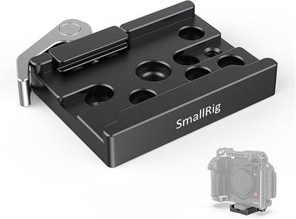 SmallRig Quick Release Mount Plate for Arca-Type, Baseplate Clamp with 1/4''-20 Threaded, 3/8''-16 Threaded and Lever - 2143B
