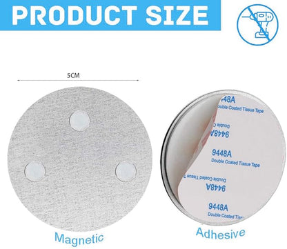 Magnetic Smoke Detector Sticky Pads Magnetic Adhesive Pads 3PCS Magnetic Smoke Alarm Fixing Mount No Drilling Magnet Holder Installation Tool for Smoke Fire Alarms Detector