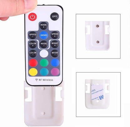 Mini Remote Controller for RGB Color LED Strip Lights, RF Dimmer for 12V DC LED Ribbon, LED Neon Sign, Wireless Remote Control for Dimmable 3528 5050 Under Cabinet Puck Lights(RGB)