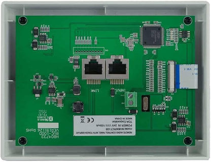 TOA M-800RC-AM D00 Remote Audio Control Panel; 4.3" Touch Screen; Input/Output Signal Routing; Volume Control; Direct Power Supply by Network Cable