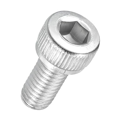 Kozelo 40pcs Socket Head Cap Screws - [M5-0.8 x 10mm] 304 Stainless Steel Allen Socket Drive for Electrical Motor 3D Printing Fan Engine Replacement Use, Silver