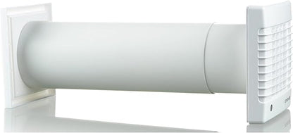 VENTS-US GK 125 MA - Easy to Install 5" Through The Wall Exhaust Fan with 102 CFM - Built to Remove Unpleasant Odors, Fumes, Moisture, and Airborne Pollutants