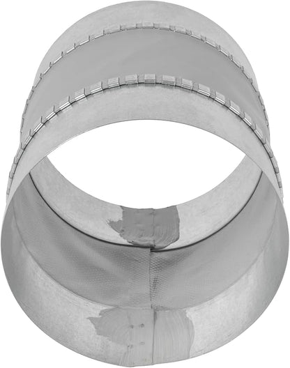Repa Market 5" Inch Flexible Vibration And Noise Reducing Coupler - Female Fit Duct Connector – Galvanized Steel Coupling for Joining Two Male Duct Fittings – HVAC Ventilation Inline Joint