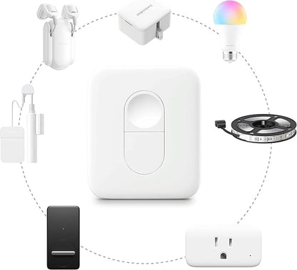 SwitchBot Remote One Touch Button - Compatible with SwitchBot Bot, Curtain Robot, Color Bulb, Plug Mini and Blind Tilt, Smart Home Easy to Control, Bluetooth Long Range 5.0