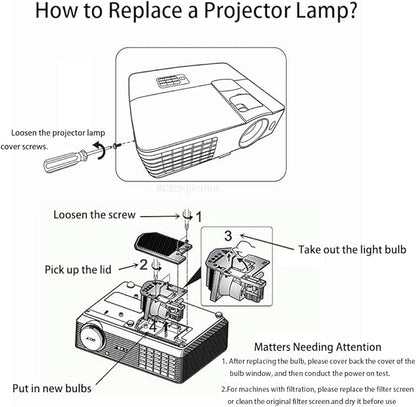 Migokrust Genuine Original Replacement Projector Lamp/Bulb with Housing for Epson V13H010L89 ELP-LP89 Projector-(OEM Bulb Inside)