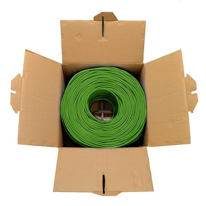 DRIPSTONE - 600006 CAT6 Solid UTP Cable 23AWG 1000ft LAN Network Ethernet RJ45 Wire, Green (600121)