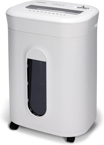 Aurora High-Security 10-Sheet Micro-Cut Paper and Credit Card Shredder with 6 Gallon Pullout Basket / 60 Mins Running Time/Security Level P-5