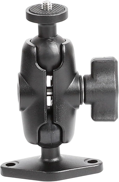 xik Camera Mount Holder: 1" Ball Rhombic Base, 1/4"-20 Thread - Fits Logitech Security Camera，DSLR, CCTV, Action Cam, Projector - Install on Wall, Desk, Car (AMPS), Boat