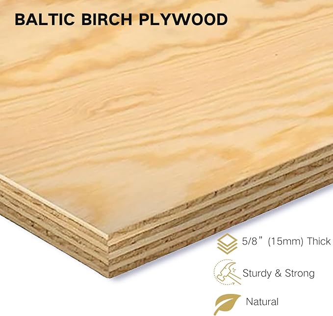 Sound Town DIY 2 x 8U Slanted Studio Rack with Solid Baltic Birch Plywood, Casters, Golden Oak for Recording Room, Home Studio (SDRK-D8T)