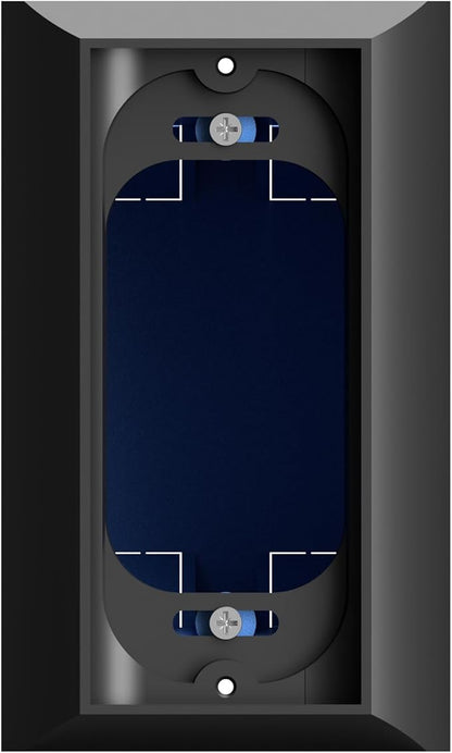Ring Doorbell Mount - Hidden River Lab genuine Wall plate for Ring Wired Doorbell PRO (formerly Ring PRO2) - Premium adapter plate - Black