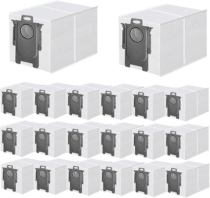 20 Pack Dust Bag Replacement for Roborock QV 35A/Qrevo S5V/Saros 10/ 10R/Q Revo/Qrevo S/Qrevo Pro/Qrevo MaxV/Qrevo Master/Qrevo Plus/S8 Max Ultra/S8 MaxV Ultra/Qrevo Slim Vacuum Cleaner, 3L Capacity