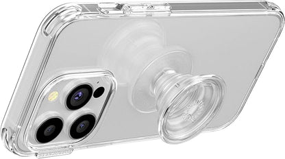 PopSockets Phone Grip with Expanding Kickstand, Adhesive Grip - Clear