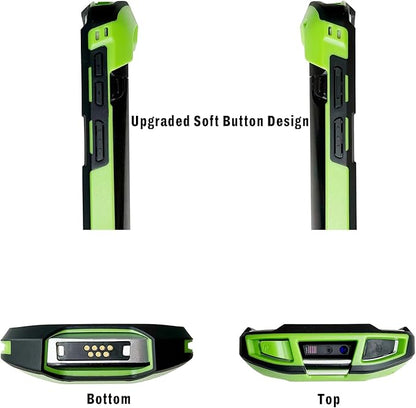 Case for Zebra TC51 TC510K TC52 TC52X TC56 TC57 TC57X TC520 TC520K – Rugged Protective Cover with Strap, Bumper, Boot-Style Holster, Handheld Barcode Scanner Accessory SG-TC51-EXO1-01 (Green)