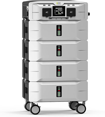 IEE 10.24kWh Portable Power Station SP5000, 120/240V Solar Generator 5000W(9000W Surge) AC Output, LFP Battery Generator for Home Use, Camping, Emergencies, Power Outages, RVs