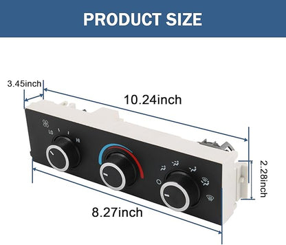 DICMIC Front A/C Heater Climate Control Module Compatible with 2001-2014 Chevrolet Express 1500 GMC Savana 1500 2001-2021 Chevrolet Express 2500 3500 GMC Savana 2500 3500 Replace# 599-293, ‎15773676