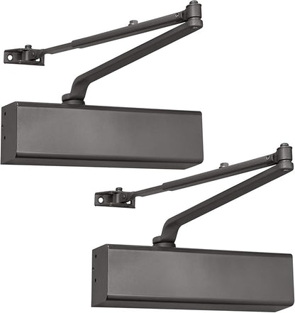 Lawrence Heavy Duty Door Closer Commercial Grade 1 - Adjustable 6-Speed Delayed-Action Door Control with 3 Pistons – Flexible Installation with Included Hardware - Embassy Series LH816