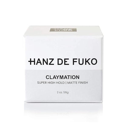 Hanz de Fuko Claymation – Premium Men’s Hair Styling Clay for a Super High Hold, Matte Finish – Clay & Wax Hybrid, Ideal Texture Product for Straight, Wavy and Thick Hair Types – 2 oz, Travel Size