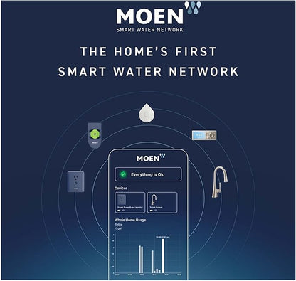Moen 920-006 Flo 6-Foot Leak Sensing Cable Add On Accessory, For Use with Moen Flo Smart Leak Detector 920-004 (Sold Separately), White