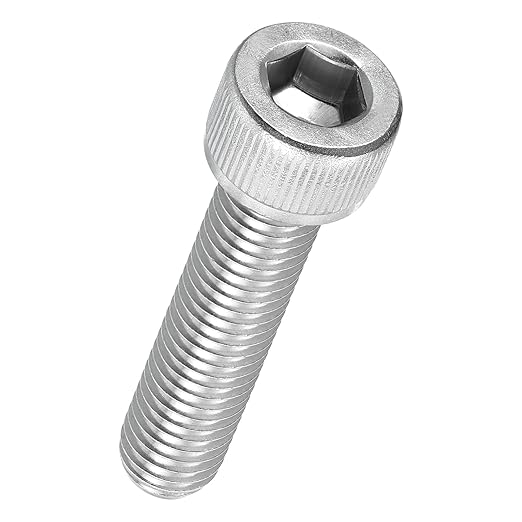 Kozelo 4pcs Socket Head Cap Screws - [M10-1.5 x 45mm] 304 Stainless Steel Allen Socket Drive for Electrical Motor 3D Printing Fan Engine Replacement Use, Silver