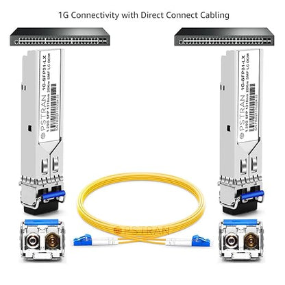 OPSTRAN 1000BASE-LX/LH SFP Optical Transceiver Module Compatible with Finisar FTLF1319F1XTL 1310nm 20km DDM Duplex LC SMF 4 Pack